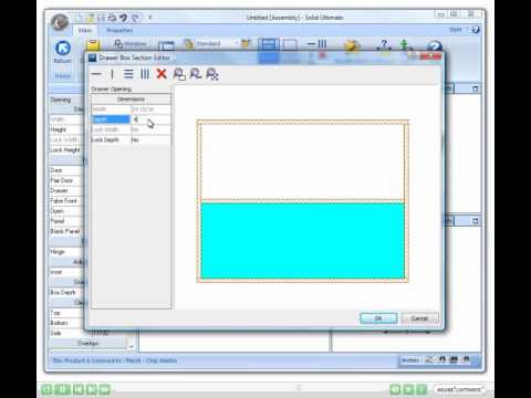 Inserting Drawers Into An Empty Product in Cabinet Vision