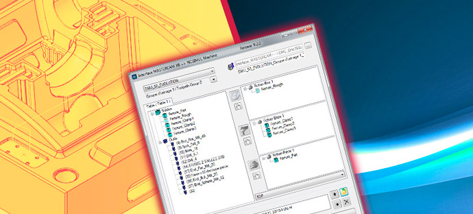 In one click, you can import all your CAD/CAM data (programs, origins, parts, tools…) directly into NCSIMUL Machine.